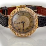Breguet 18ct Pink Gold ‘Trois Couleurs’, Gold Guilloche Dial, c1910 mobile navigation (6)