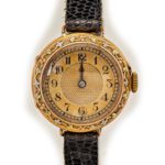 Breguet 18ct Pink Gold ‘Trois Couleurs’, Gold Guilloche Dial, c1910 mobile navigation (9)
