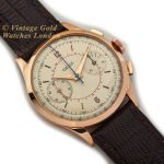 Jaeger-LeCoultre 18ct Pink Gold Chronograph c1955 38mm mobile navigation (8)