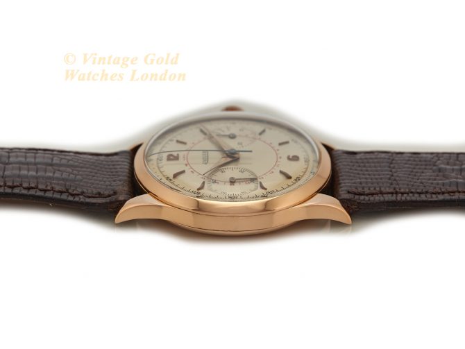 Jaeger-LeCoultre 18ct Pink Gold Chronograph c1955 38mm (10)