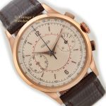 Jaeger-LeCoultre 18ct Pink Gold Chronograph c1955 38mm mobile navigation (13)