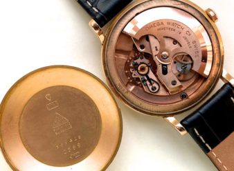 Omega Cal.491 Automatic 18ct Pink Gold 1958 36mm - hover