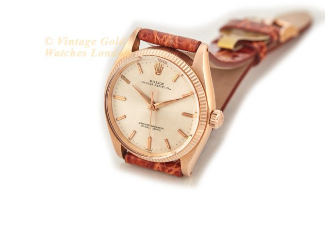 Rolex Oyster Perpetual Model Ref.1005 18ct Pink Gold 1957 (6)