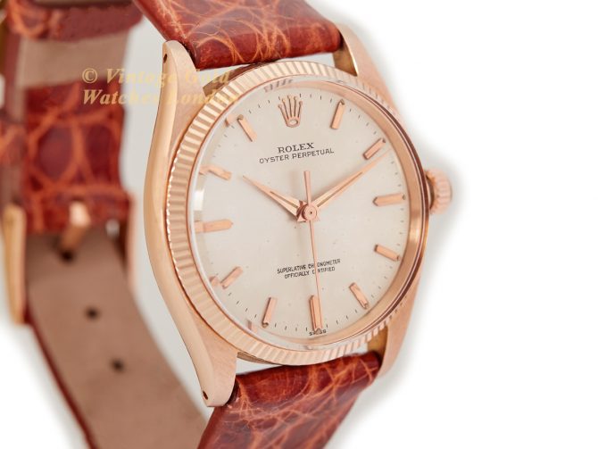 Rolex Oyster Perpetual Model Ref.1005 18ct Pink Gold 1957 (3)