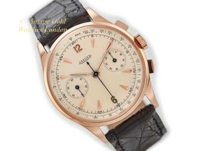 Jaeger-LeCoultre Cal.285 Chronograph 18ct Pink Gold 1952 38mm (1)