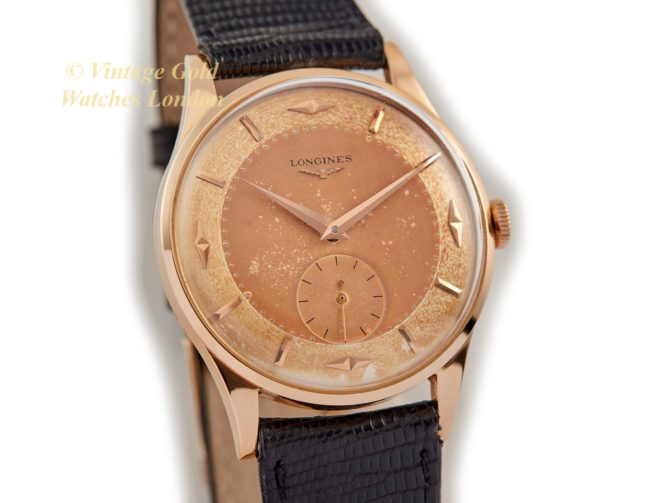 Longines Cal.27 18ct 1954 Original Two-Tone Unrestored Dial, 36mm (18)