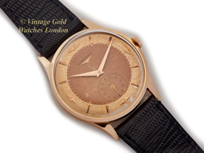 Longines Cal.27 18ct 1954 Original Two-Tone Unrestored Dial, 36mm (28)