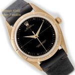 Rolex Oyster Perpetual Zephyr Black Dial 14ct 1958 mobile navigation (1)