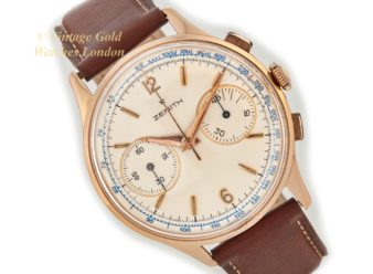 Zenith Cal.156 Chronograph 18ct Pink Gold c1957