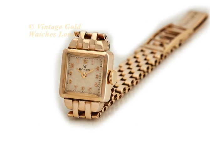 Ladies Rolex ‘Cioccolatone’ 9ct, On Original Rolex Bracelet 1952 (6)