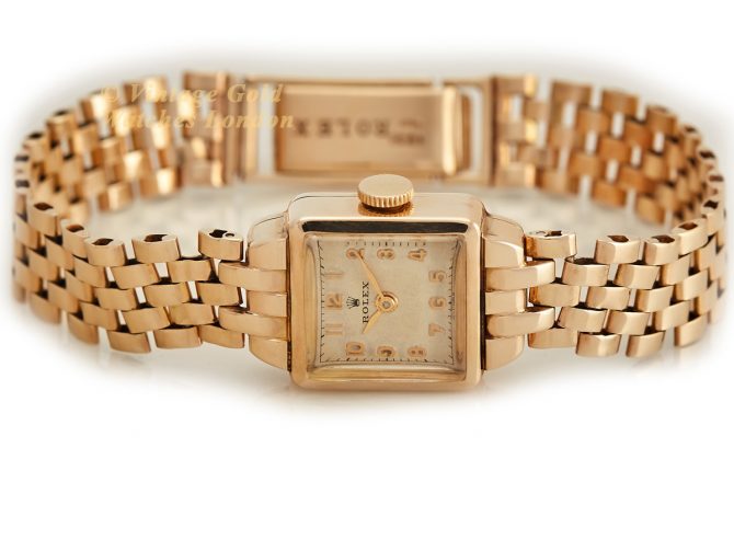 Ladies Rolex ‘Cioccolatone’ 9ct, On Original Rolex Bracelet 1952 (7)