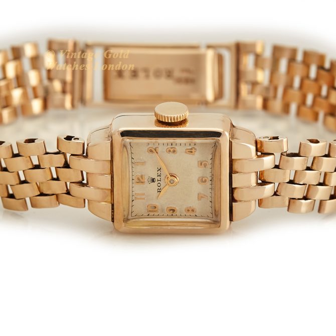 Ladies Rolex ‘Cioccolatone’ 9ct, On Original Rolex Bracelet 1952 (12)