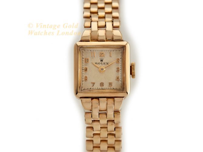 Ladies Rolex ‘Cioccolatone’ 9ct, On Original Rolex Bracelet 1952 (4)