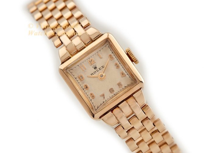 Ladies Rolex ‘Cioccolatone’ 9ct, On Original Rolex Bracelet 1952 (1)