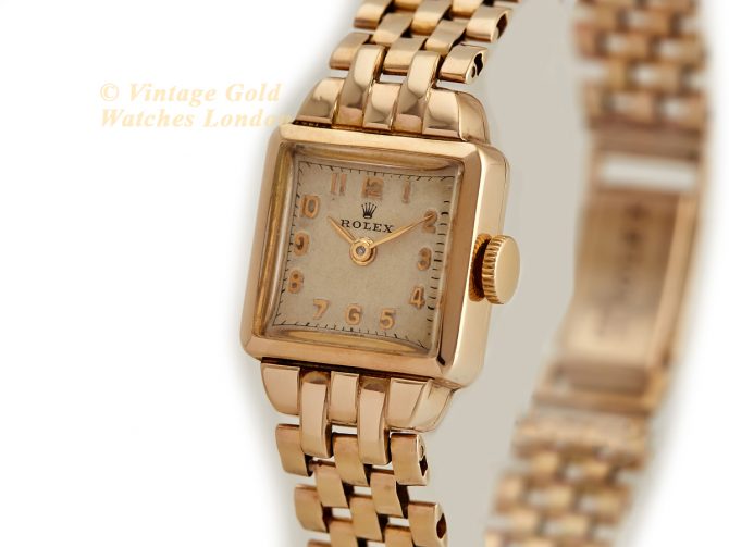 Ladies Rolex ‘Cioccolatone’ 9ct, On Original Rolex Bracelet 1952 (5)