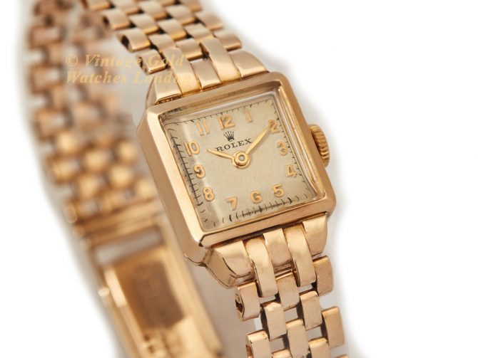 Ladies Rolex ‘Cioccolatone’ 9ct, On Original Rolex Bracelet 1952 (2)