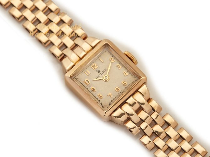 Ladies Rolex ‘Cioccolatone’ 9ct, On Original Rolex Bracelet 1952 (13)