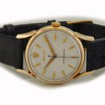 Ladies Rolex Precision 9ct 1955 Fancy Lugs mobile navigation (7)