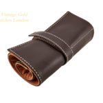 Soft Leather Watch Roll – Brown mobile navigation (1)