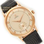 Omega Cal.342 Bumper Automatic 18ct Pink Gold 1950 – Original Dial mobile navigation (1)