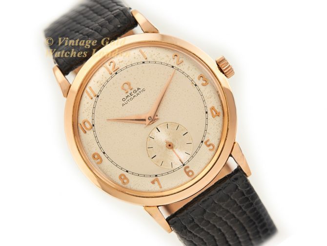 Omega Cal.342 Bumper Automatic 18ct Pink Gold 1950 – Original Dial (1)