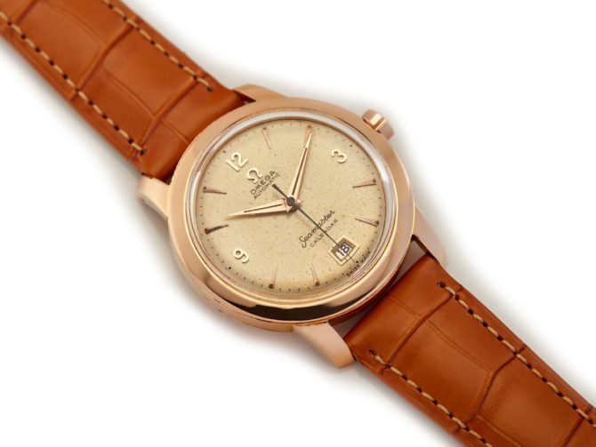 Omega Seamaster Calendar Cal.355 Bumper Automatic 18ct Pink Gold 1954 – Original Dial (13)