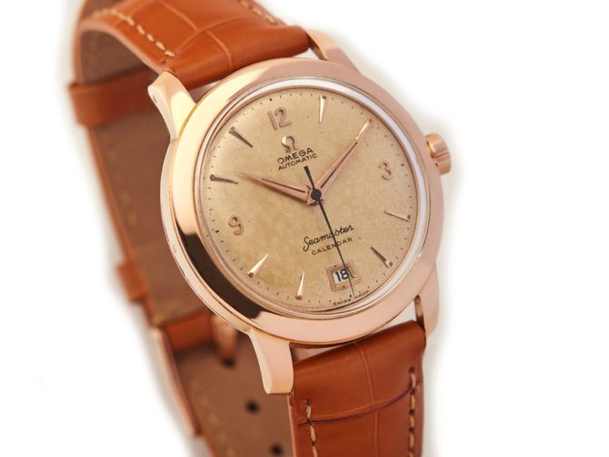 Omega Seamaster Calendar Cal.355 Bumper Automatic 18ct Pink Gold 1954 – Original Dial (1)