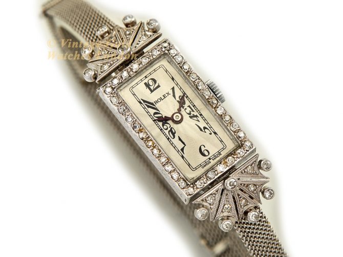 Ladies Rolex in Diamond and 18ct White Gold 1924 (2)