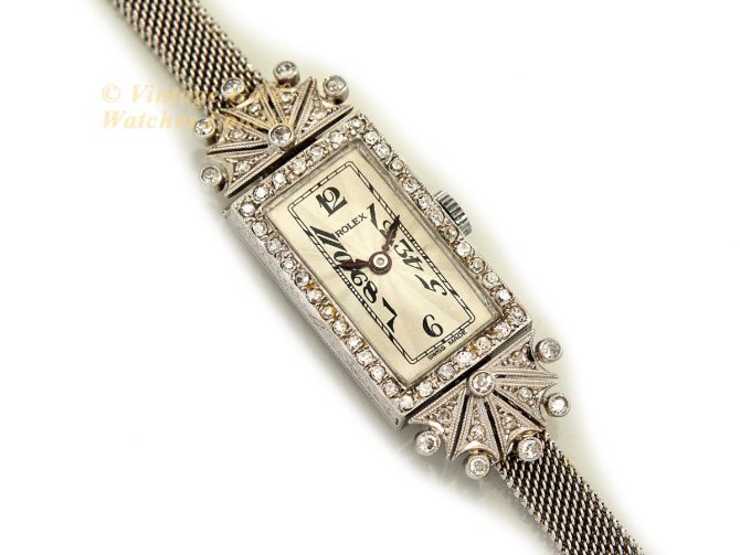 Ladies Rolex in Diamond and 18ct White Gold 1924 (8)