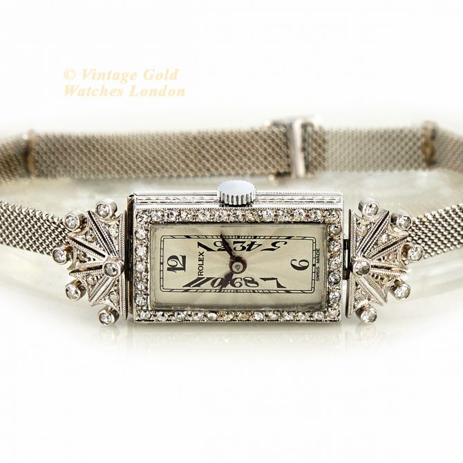 Ladies Rolex in Diamond and 18ct White Gold 1924 (18)