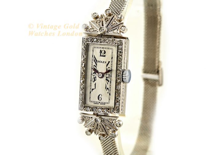 Ladies Rolex in Diamond and 18ct White Gold 1924 (5)