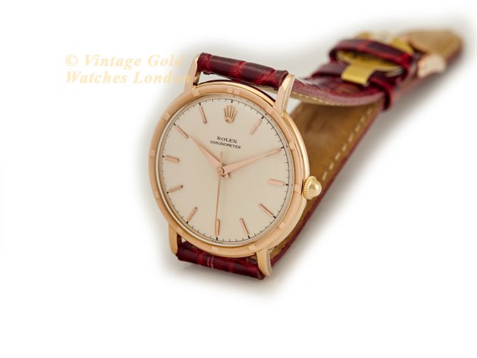 Rolex Precision Metropolitan Chronometer 18ct Pink Gold 1952 (6)