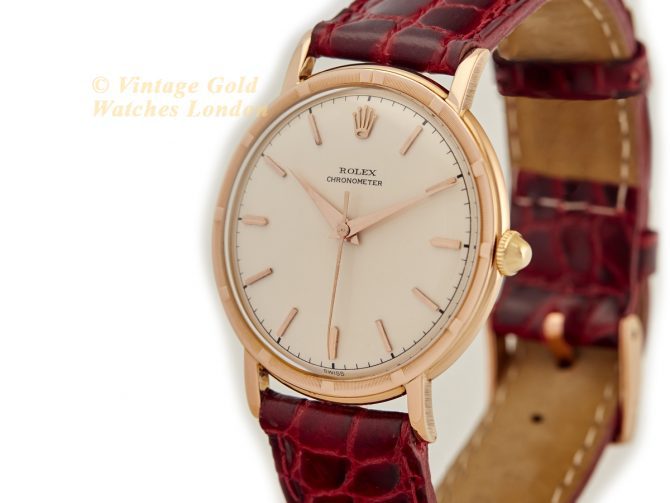 Rolex Precision Metropolitan Chronometer 18ct Pink Gold 1952 (5)