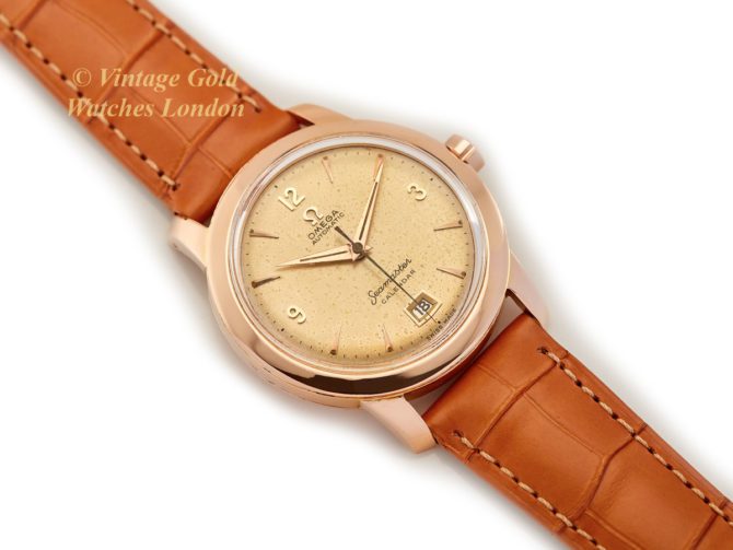 Omega Seamaster Calendar Cal.355 Bumper Automatic 18ct Pink Gold 1954 – Original Dial (30)