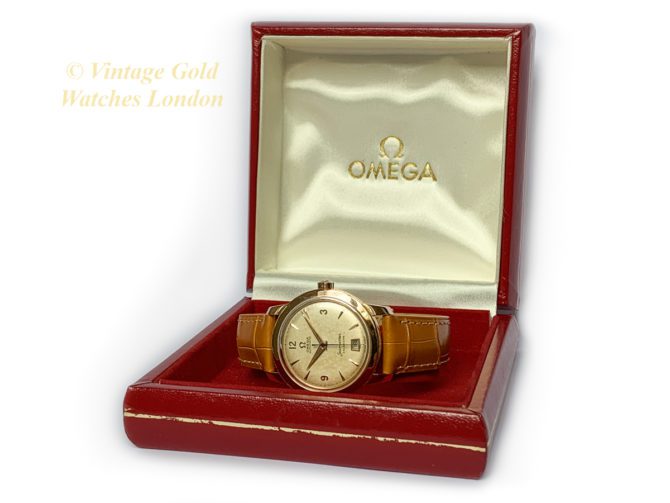 Omega Seamaster Calendar Cal.355 Bumper Automatic 18ct Pink Gold 1954 – Original Dial (40)