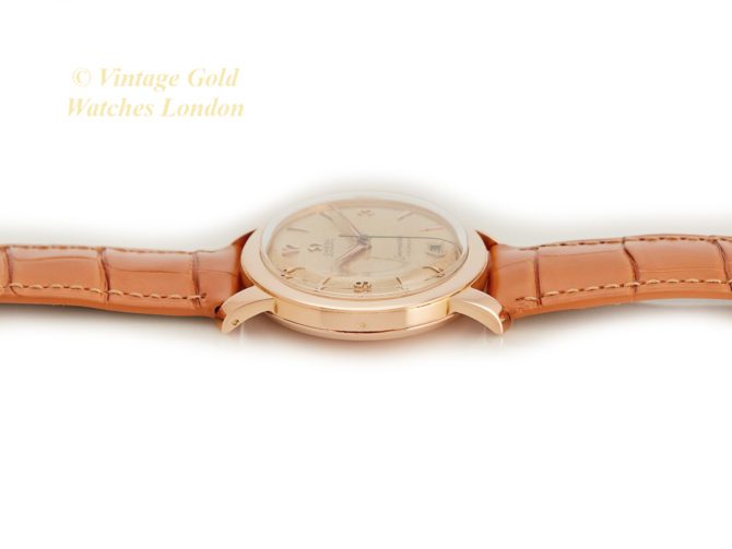 Omega Seamaster Calendar Cal.355 Bumper Automatic 18ct Pink Gold 1954 – Original Dial (34)