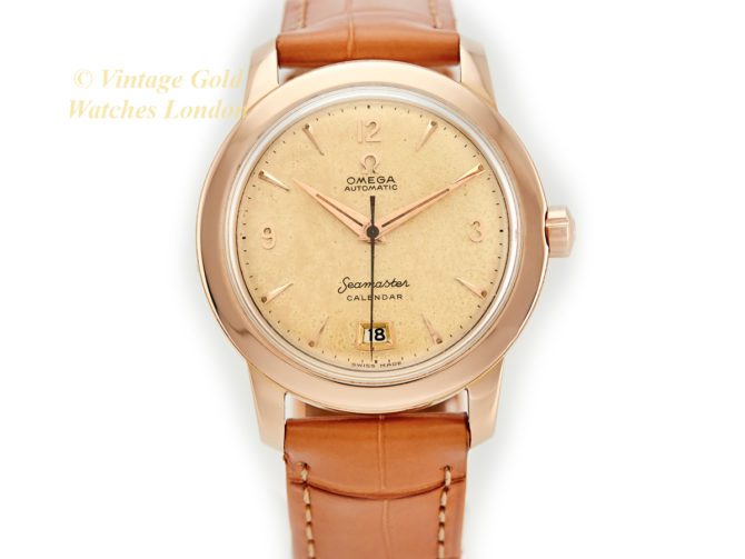 Omega Seamaster Calendar Cal.355 Bumper Automatic 18ct Pink Gold 1954 – Original Dial (22)