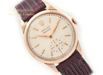 Rolex Precision Cal.1200 9ct Pink Gold 1956 – Original Dial