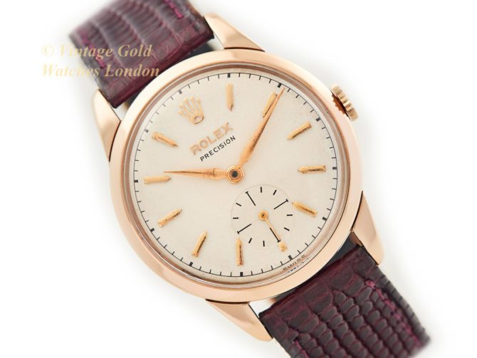 Rolex Precision Cal.1200 9ct Pink Gold 1956 – Original Dial (1)