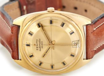 Zenith Cal.2562PC Hi-Beat 28,800 Automatic 18ct Gold Tonneau c1975