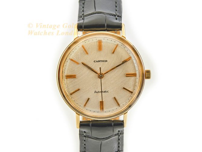 Cartier Automatic 18ct ‘Sands of Time’ Dial c1967 (4)