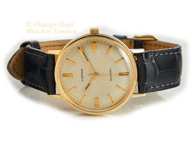 Cartier Automatic 18ct ‘Sands of Time’ Dial c1967 (7)