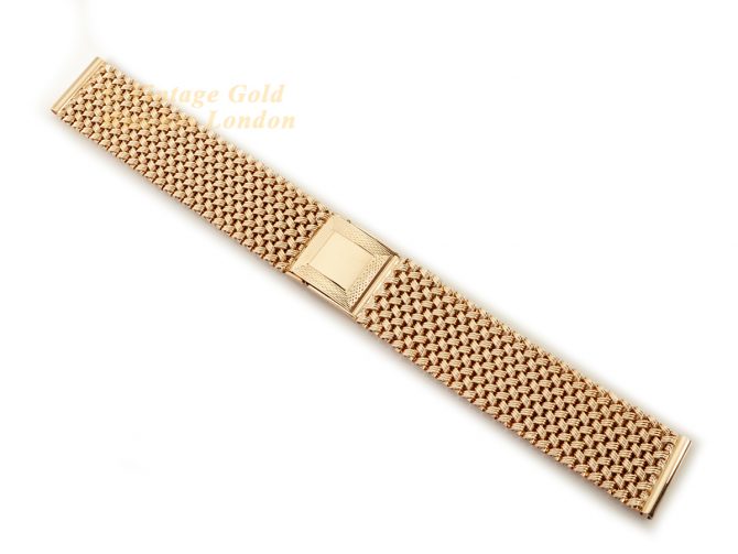 9ct Gold Bracelet 18mm size Large (1)