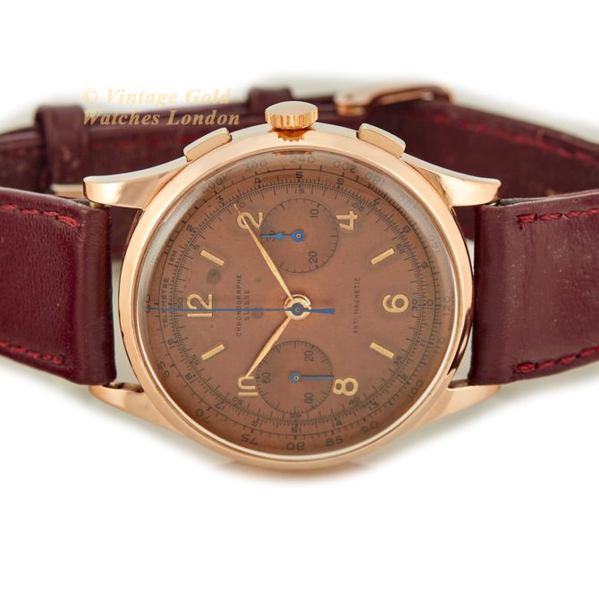 Chrono Suisse Cal.48 18ct Pink Gold Chronograph 1948 (39)