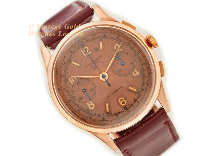 Chrono Suisse Cal.48 18ct Pink Gold Chronograph 1948 (14)