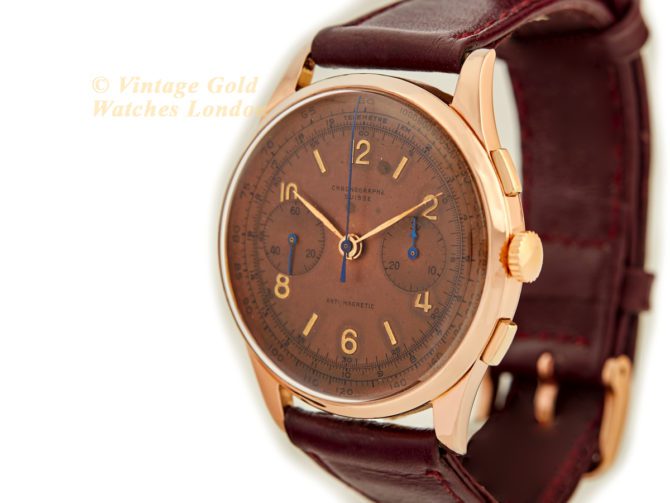 Chrono Suisse Cal.48 18ct Pink Gold Chronograph 1948 (22)