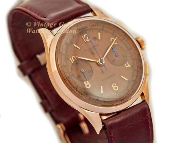 Chrono Suisse Cal.48 18ct Pink Gold Chronograph 1948 (16)