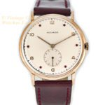 Movado Cal.470 18ct Pink Gold, Ruby Studded Dial, c1958 mobile navigation (21)