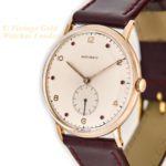 Movado Cal.470 18ct Pink Gold, Ruby Studded Dial, c1958 mobile navigation (23)