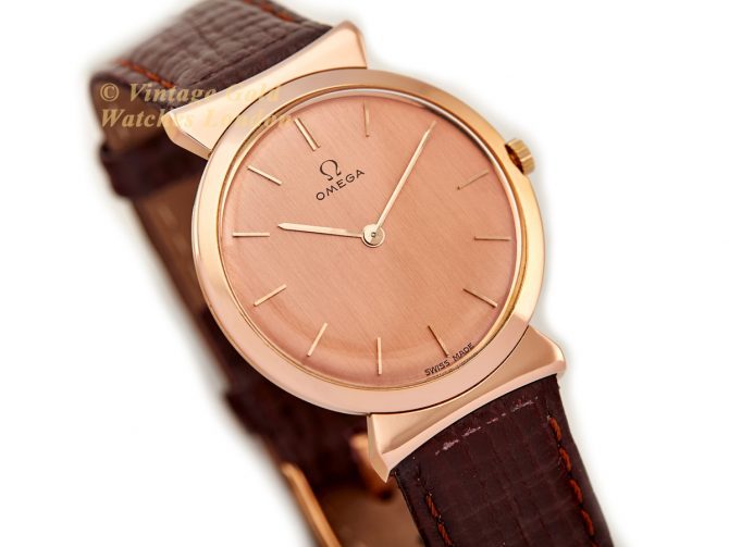 Ladies Omega Cal.540 18ct Pink Gold 1958 (2)